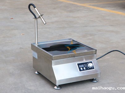 台式商用铁板烧电磁炉实拍图