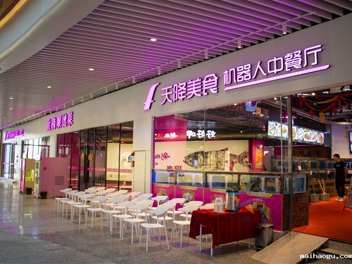 广州白云天降美食机器人中餐厅