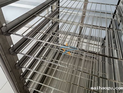 全透视玻璃保温餐车实拍图