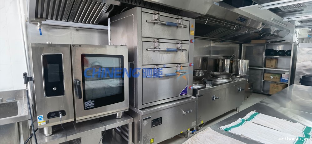 50-100人基础版智能食堂厨房工程3d效果图