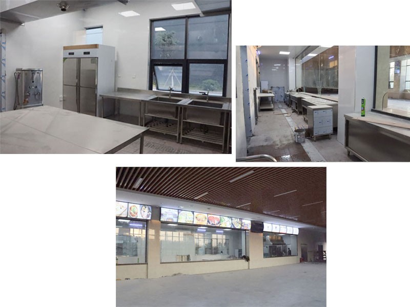 广州新莱福食堂厨房工程施工现场 广州新莱福食堂厨房工程施工现场