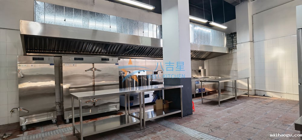 东莞黄江永安五金厂员工食堂厨房烹饪间