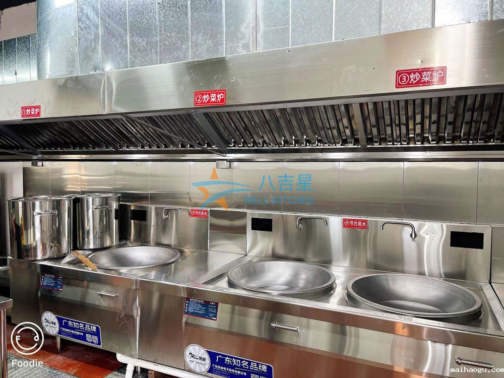 黄江工厂员工食堂厨房烹饪区