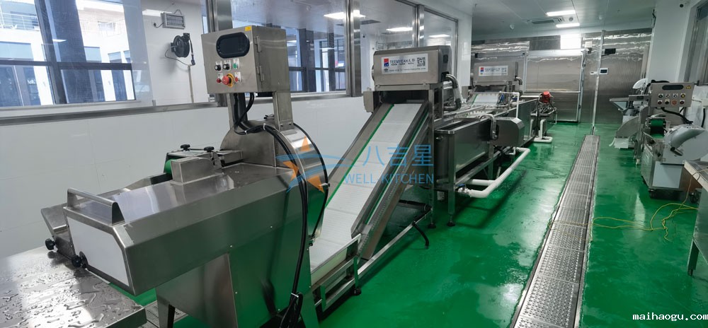 珠海高华城市服务配送中心厨房加工区蔬菜加工生产线
