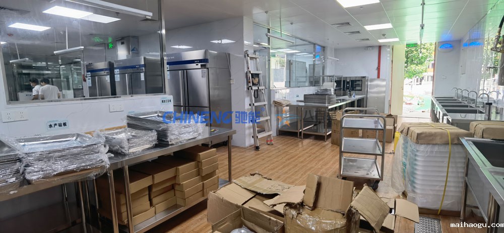 深圳光明玺云幼儿园食堂厨房预加工区